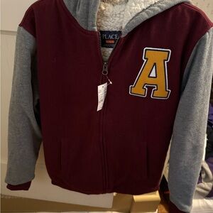 The Children’s Place Fleece Varsity Jacket Size 14 NWT